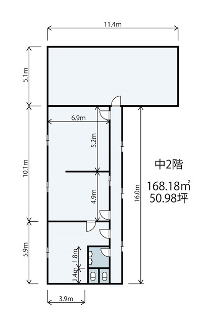 東淀川区北江口倉庫・事務所3