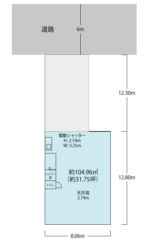 東成区東中本駐車場付き倉庫3