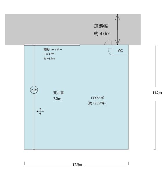 淀川区田川北クレーン付倉庫・工場2