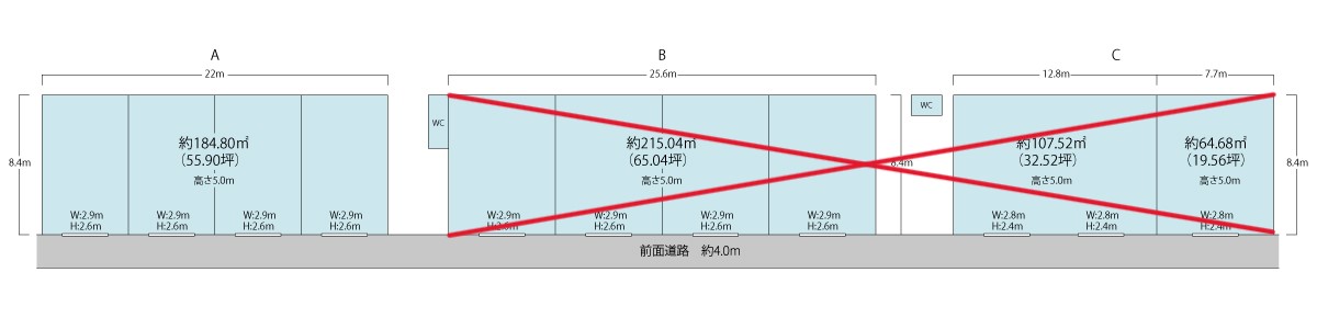 東大阪市横小路倉庫・工場A2