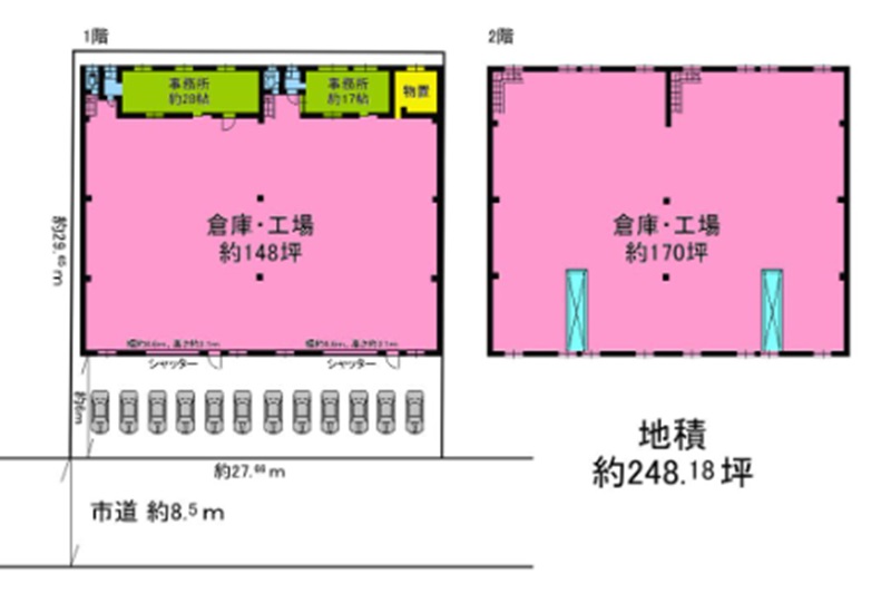 堺市美原区木材通倉庫・事務所2