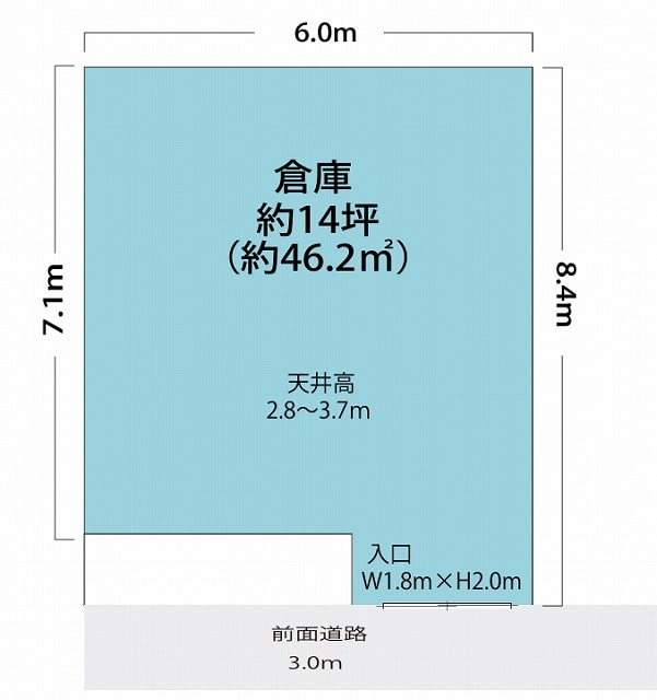 東大阪市横小路町倉庫2