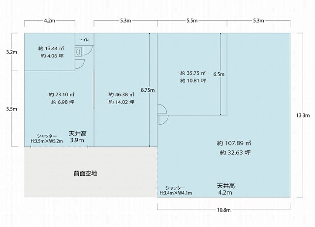 東住吉区湯里倉庫・事務所2