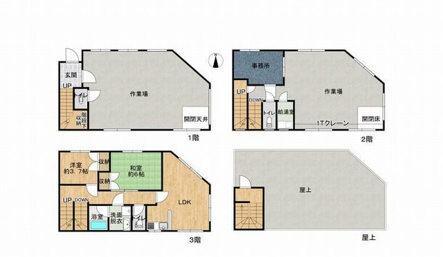 鶴見区鶴見居宅付売倉庫・作業所2