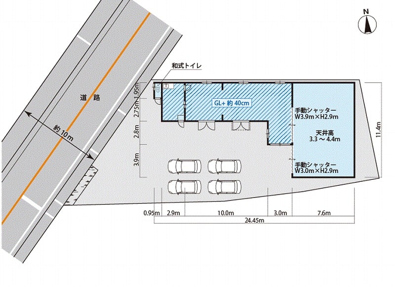 貝塚市半田倉庫・事務所2