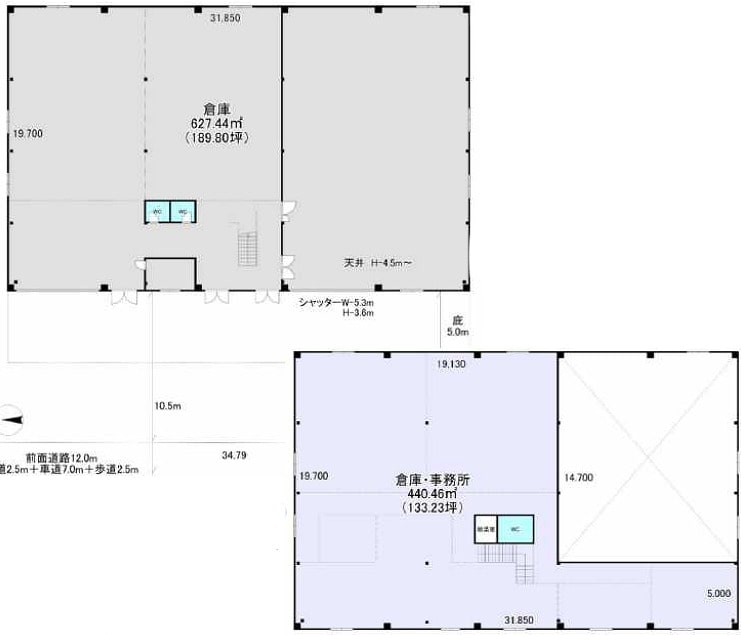 東大阪市中新開倉庫2