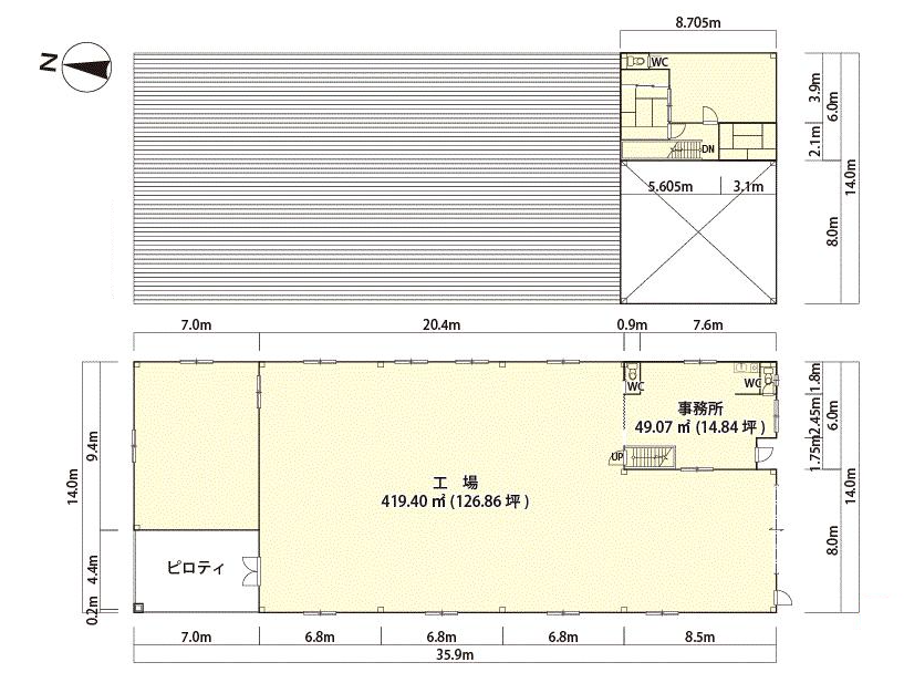 八尾市太田新町工場・倉庫2