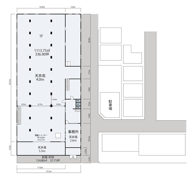 東大阪市新家倉庫・事務所2