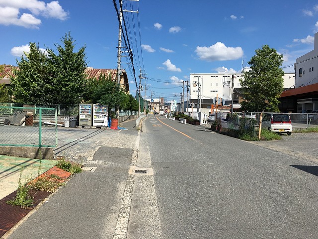 前面道路です。