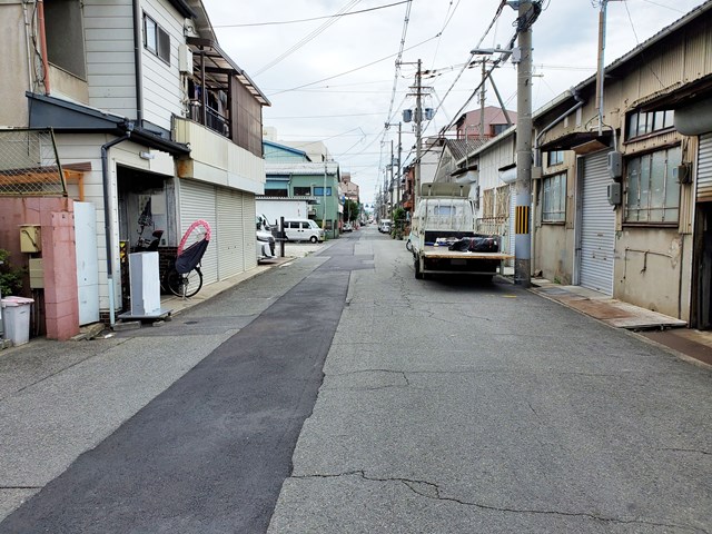 前面道路です。