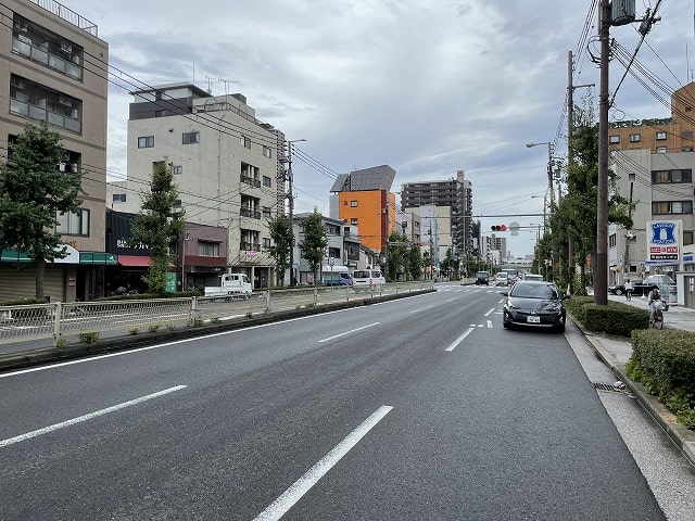 前面道路はいい感じ