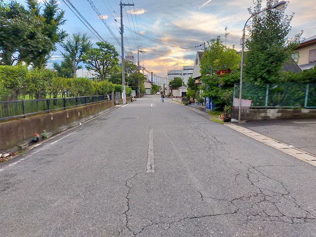 前面道路です。