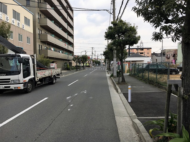 前面道路です。