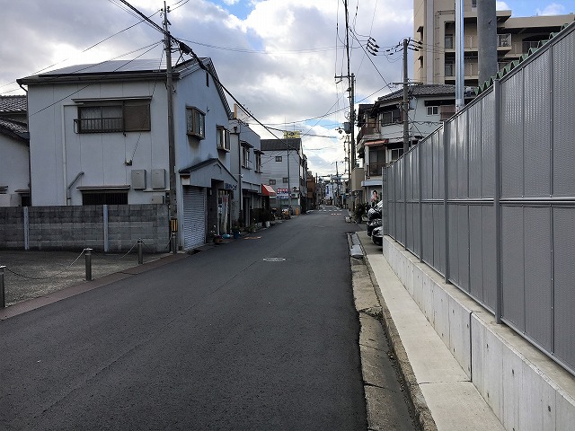 前面道路です。