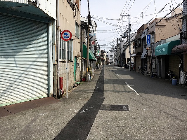 前面道路です。