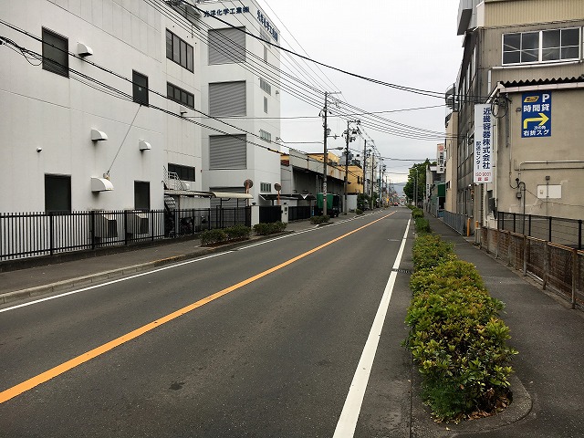 前面道路です。