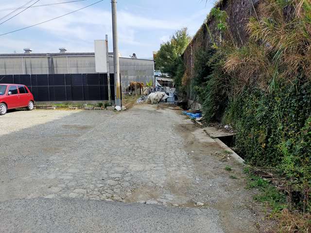 反対側は田んぼです。