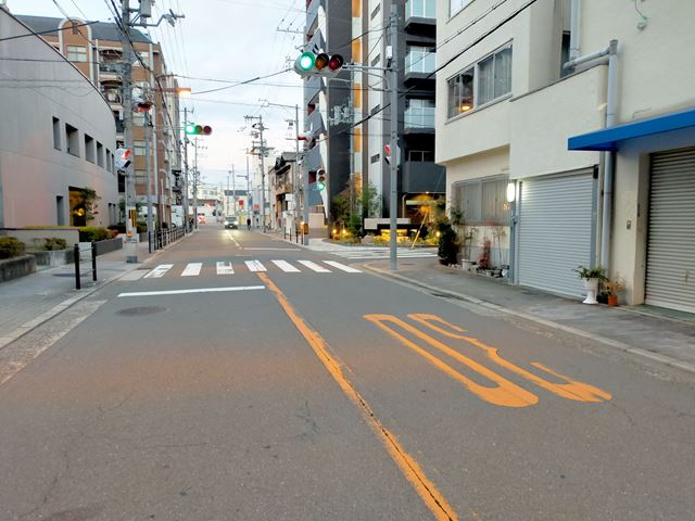 前面道路です。