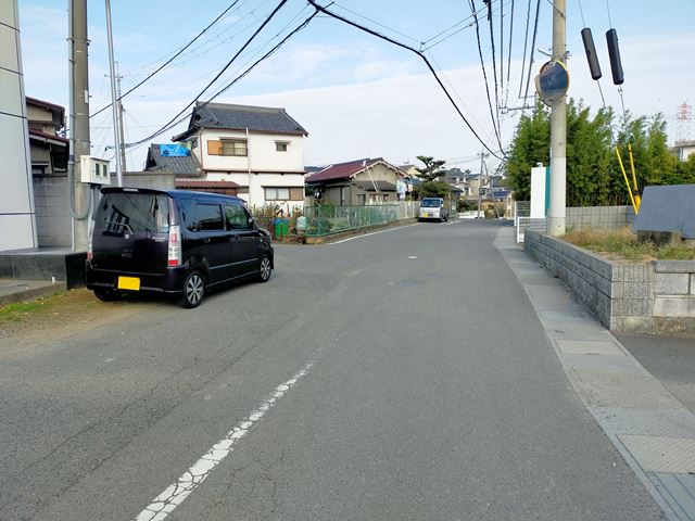 前面道路です。