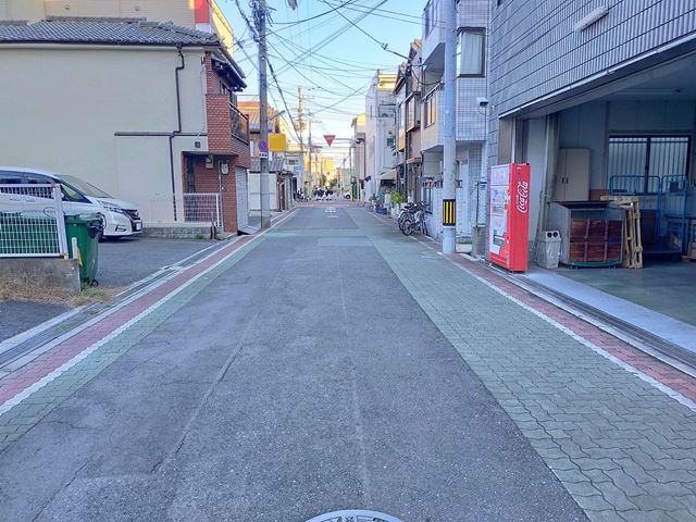 前面道路です。