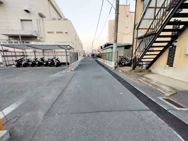 前面道路です。