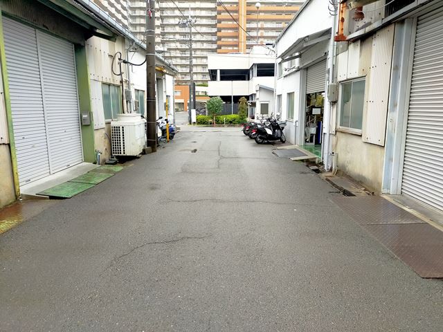 前面道路です。