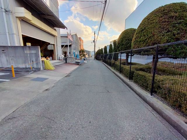 前面道路です。