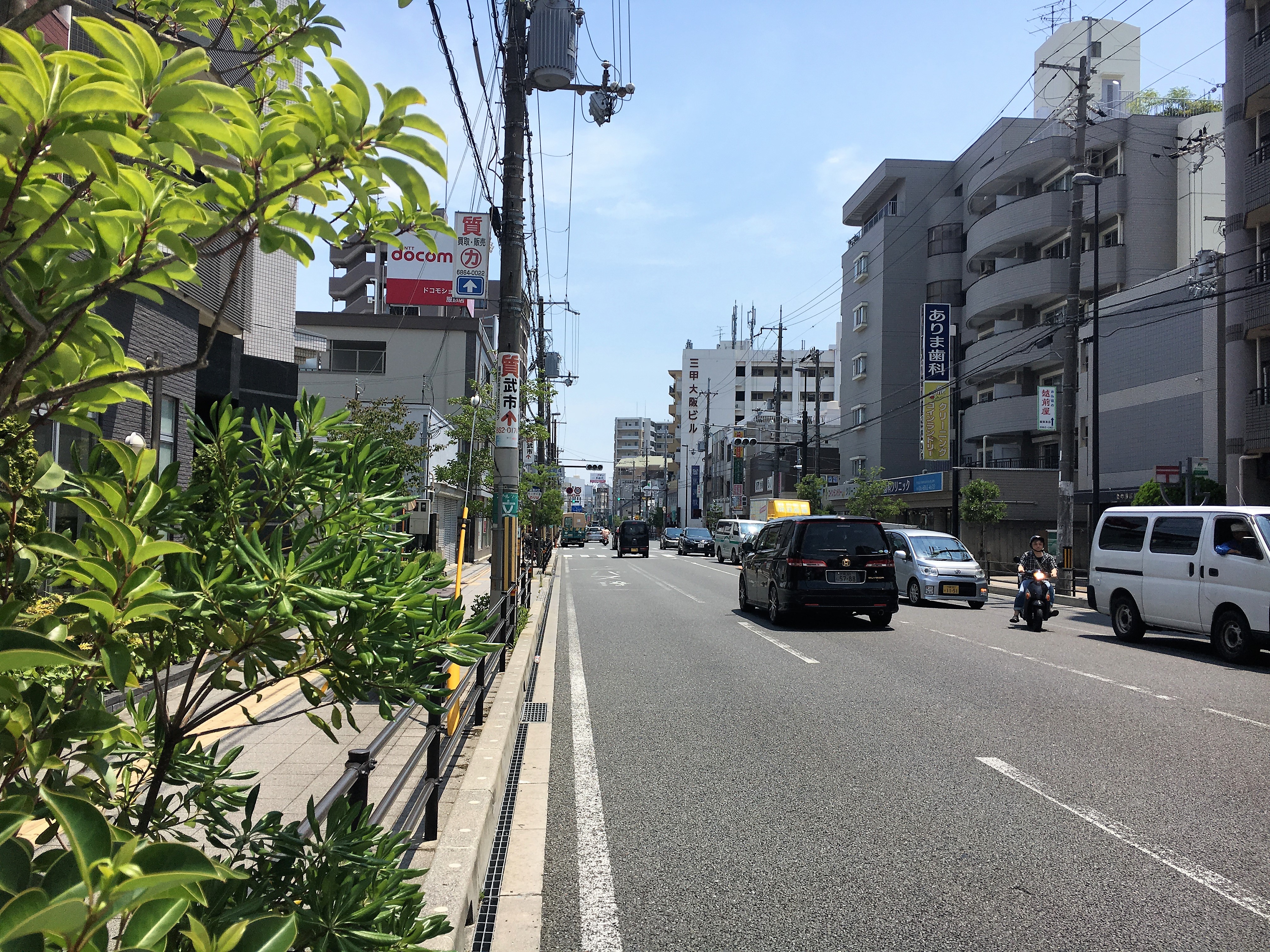前面道路です。