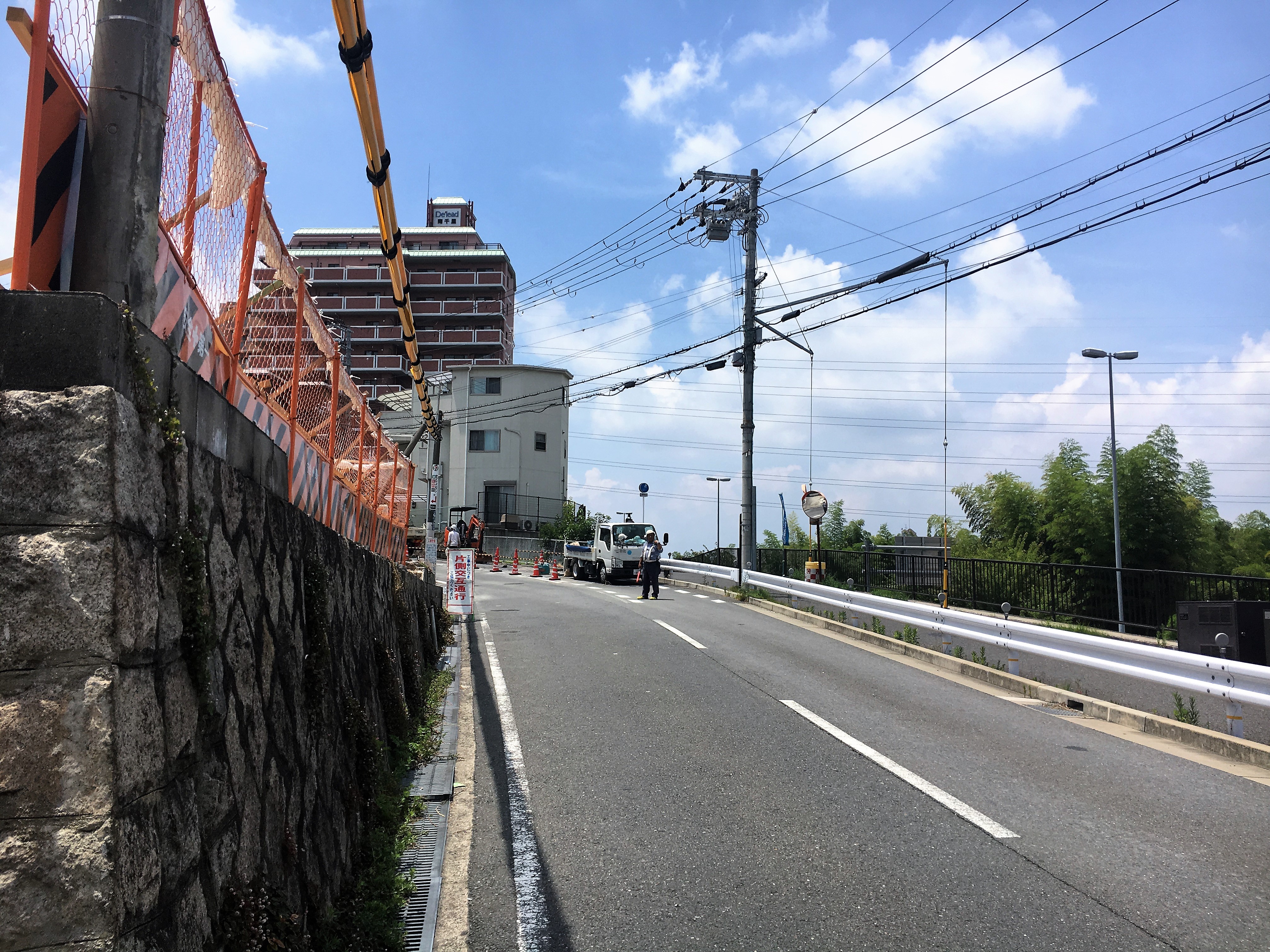 前面道路です。