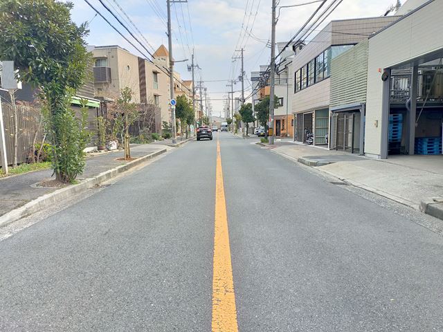 前面道路です。