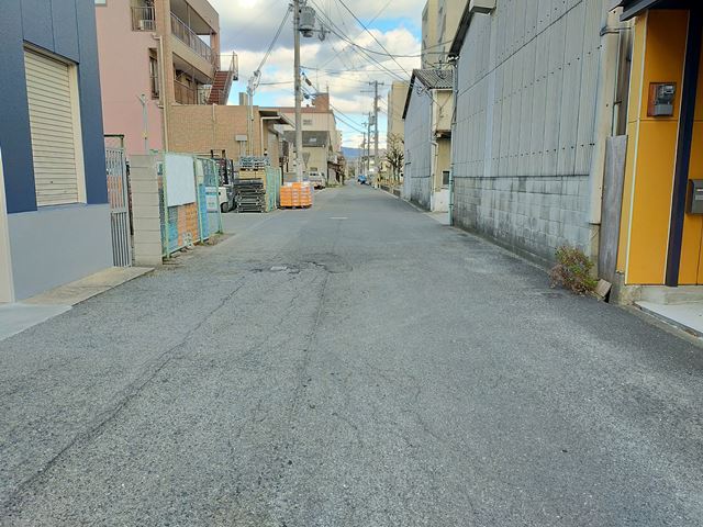 前面道路です。