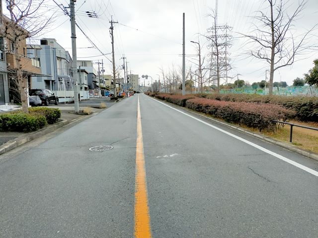 前面道路です。