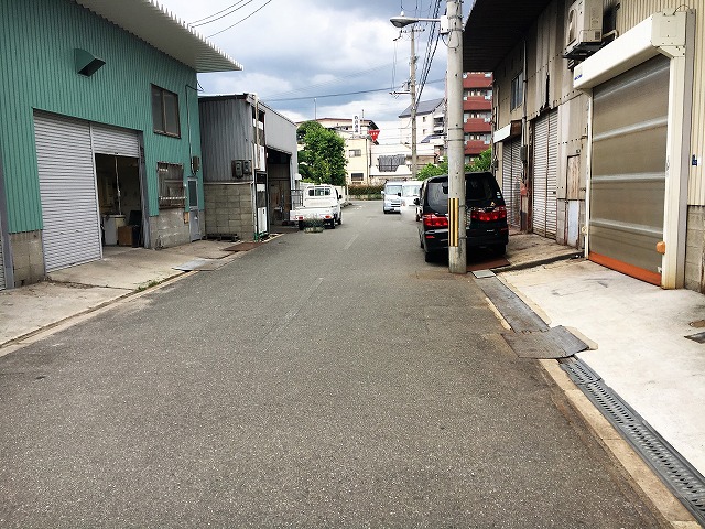 前面道路です。