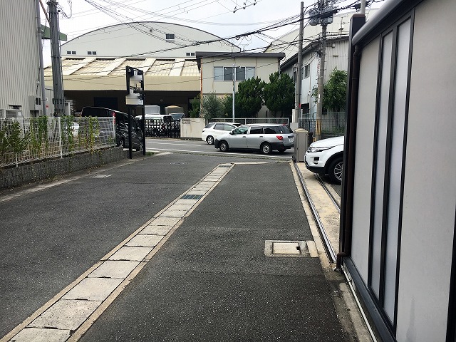 前面道路です。
