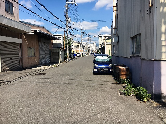 前面道路です。
