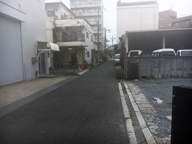 前面道路です。