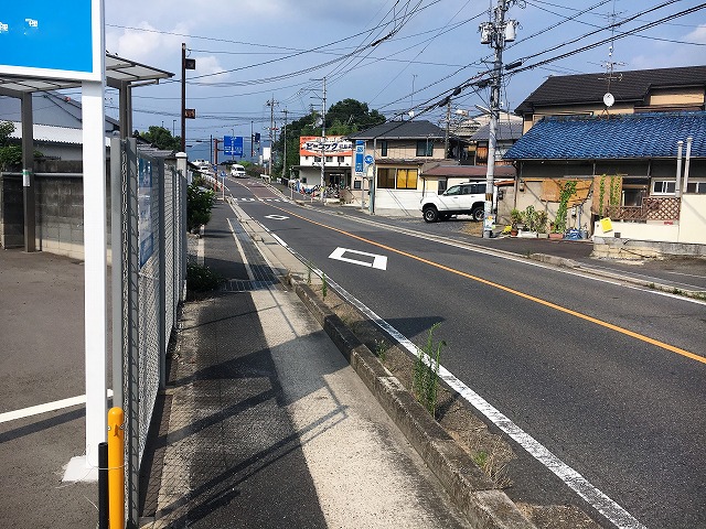 前面道路です。