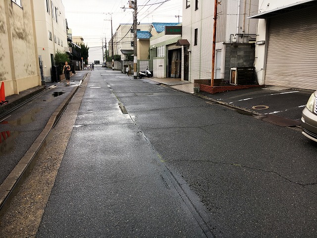 前面道路です。