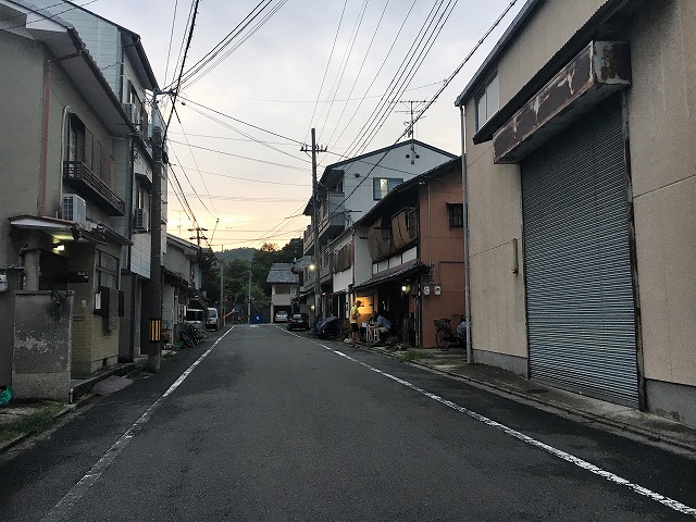 前面道路です。
