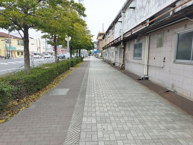 歩道も広いですよ。
