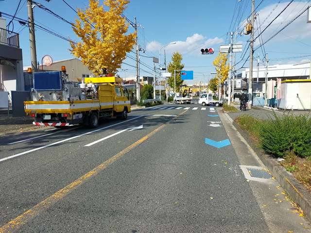 前面道路です。