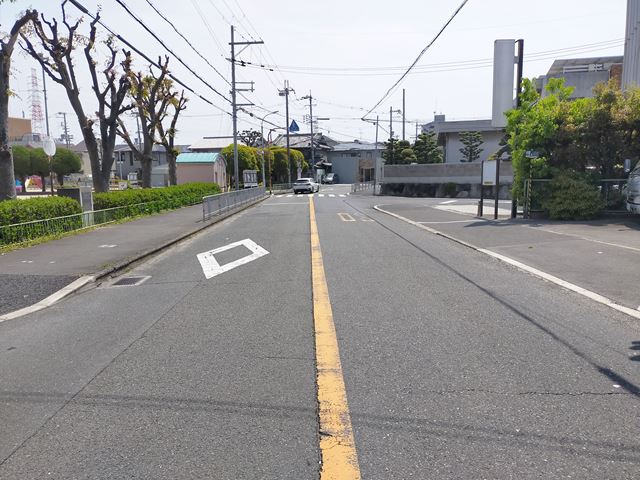 前面道路です。