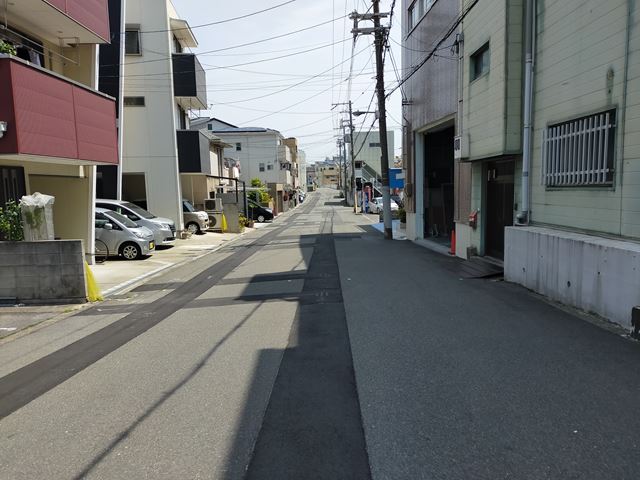 前面道路です。