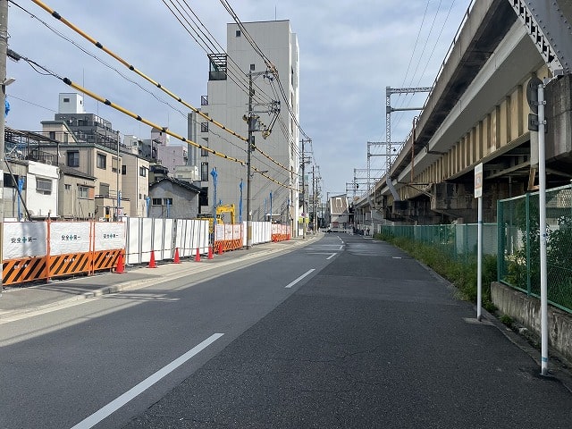 前面道路です。