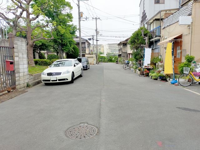 前面道路です。