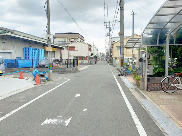 前面道路です。