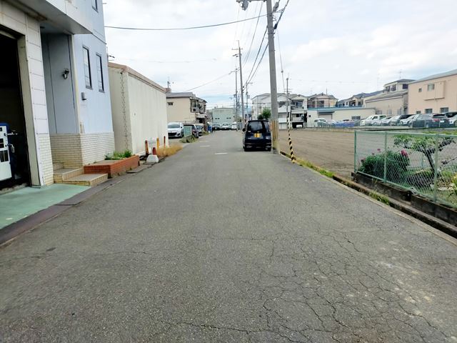 前面道路です。