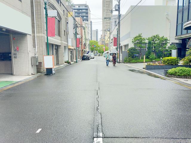 前面道路です。