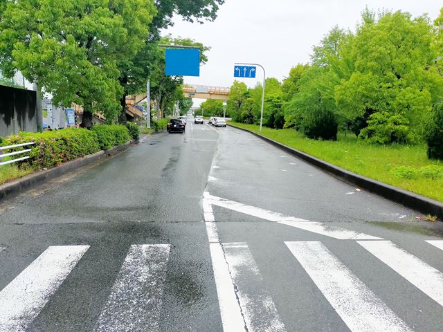 前面道路です。