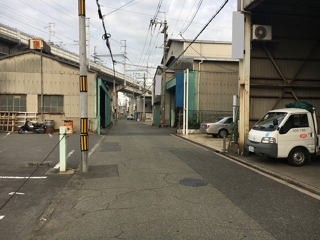 前面道路です。